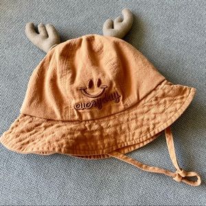 Baby Bucket Hat with Antlers